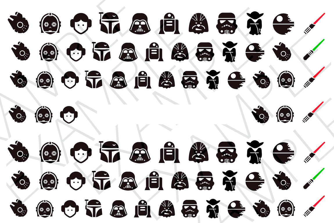 Star Wars Nail Art Stickers Transfers Decals Set of 78 – A1240