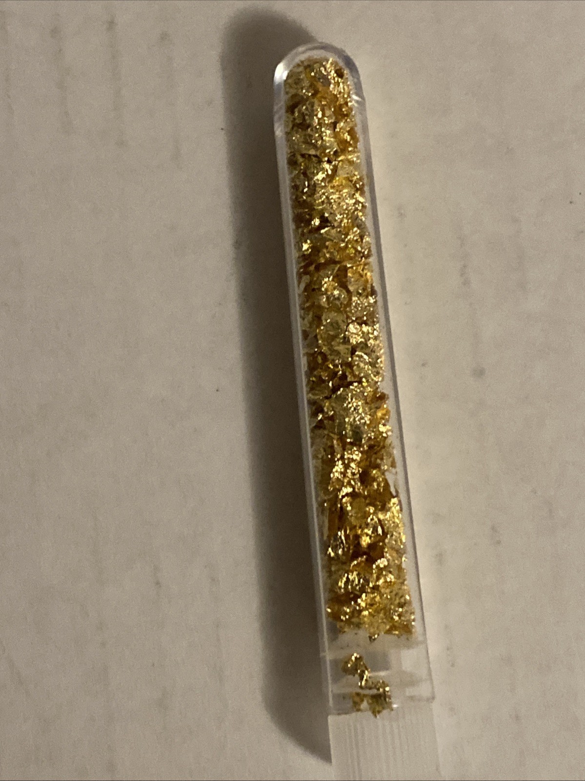 3 Ml Vials Full of Gold Leaf Flakes Many Uses , Such As Nail Art Real Gold