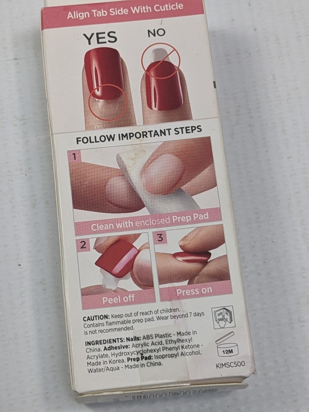 Impress Press-on KIM013 30 Nails Short plus a Sally Hansen Vitamin E Cuticle Oil