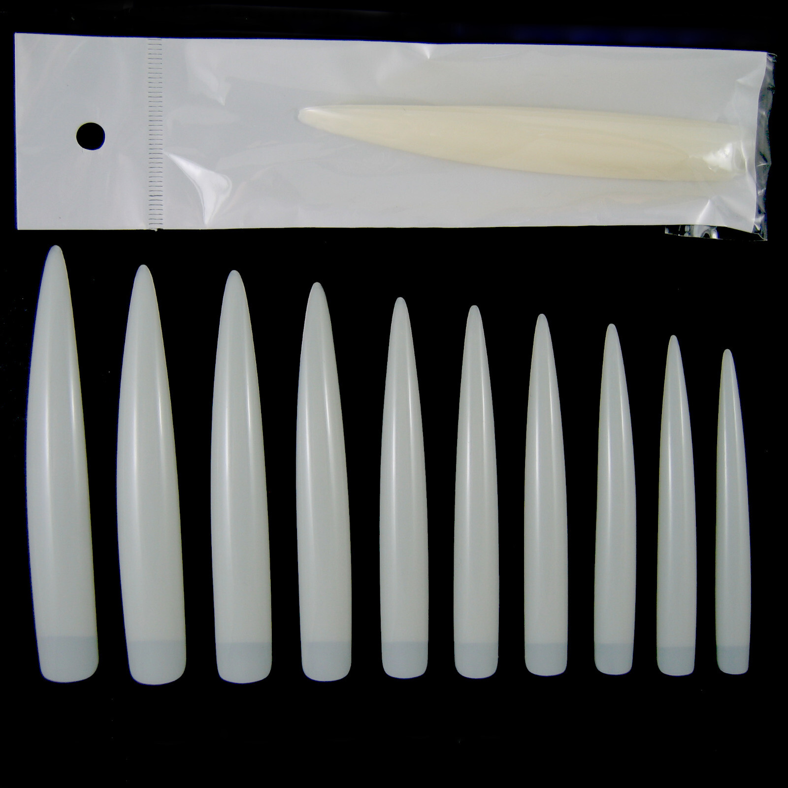 Extreme Long Competition Artifical Stiletto Sharp Ending Salon False Nail Tips
