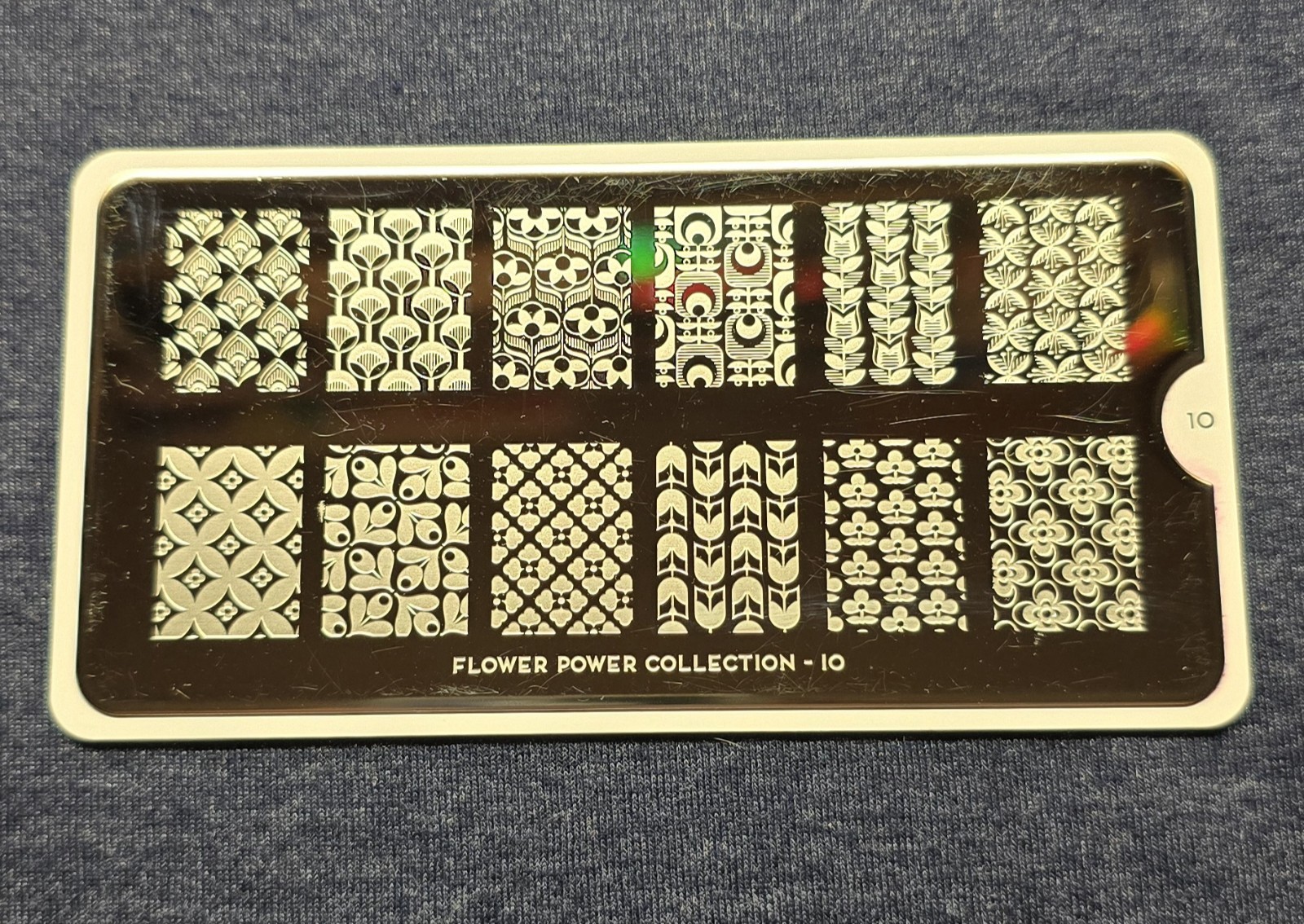 MoYou London Flower Power 10 Nail Stamp Plate Floral Leaf Vine Garden Rainforest