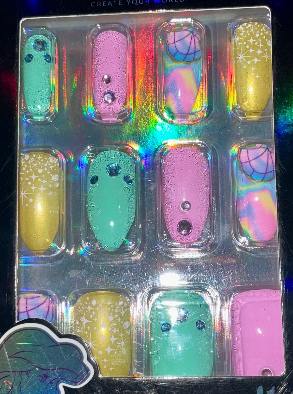Lot of 10 Packs Disney Princess Press-on Nails 24 each pack – New