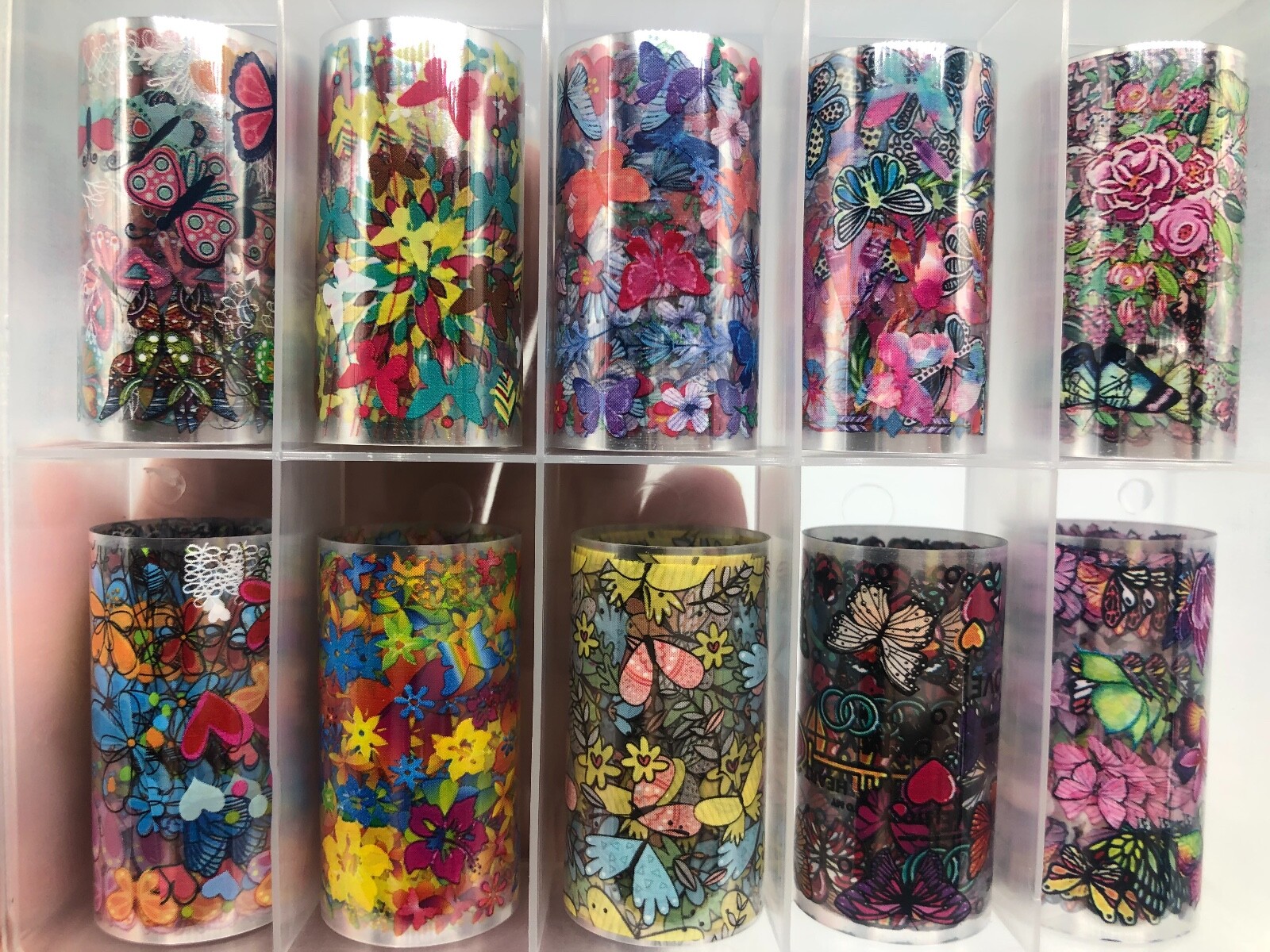 Nail Foil Transfer Decals – New – Butterfly – Transfer Foils – B25