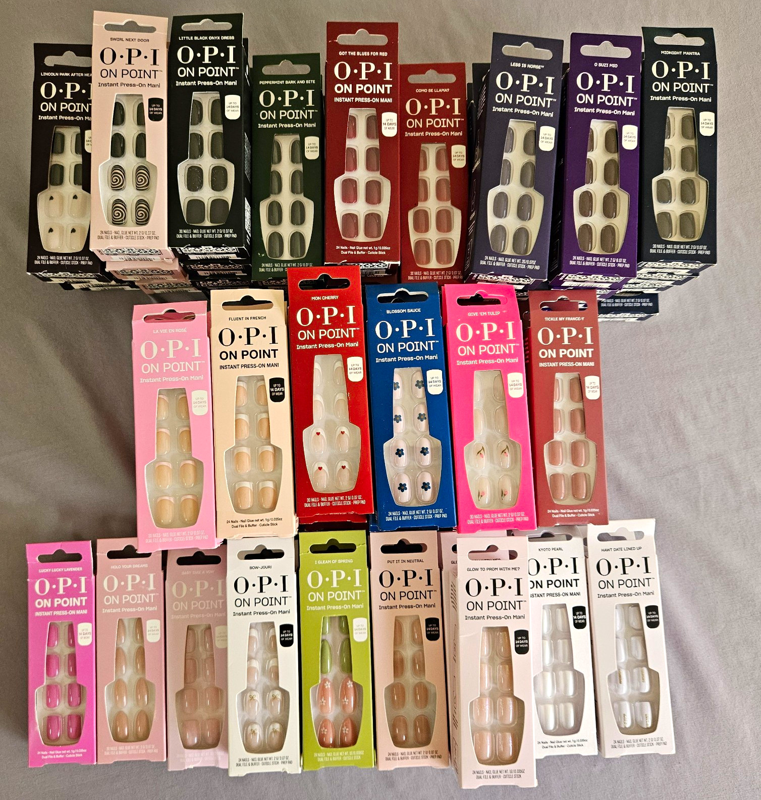 BULK LOT: 72x OPI On Point Instant Press-On Nails – Brand New