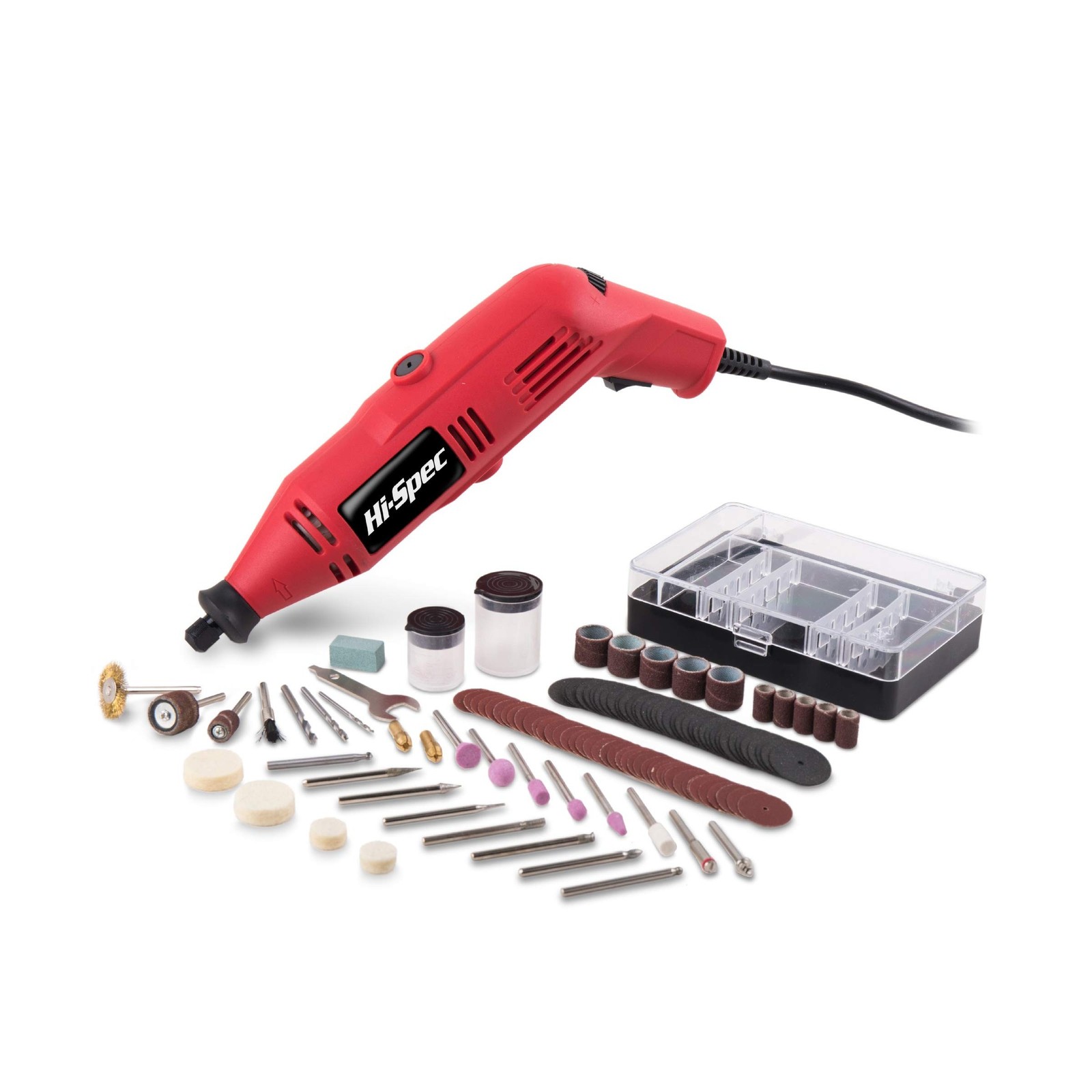 Hi-Spec 121pc 130W Corded Power Rotary Multi Tool Kit with Dremel C… Fast Ship
