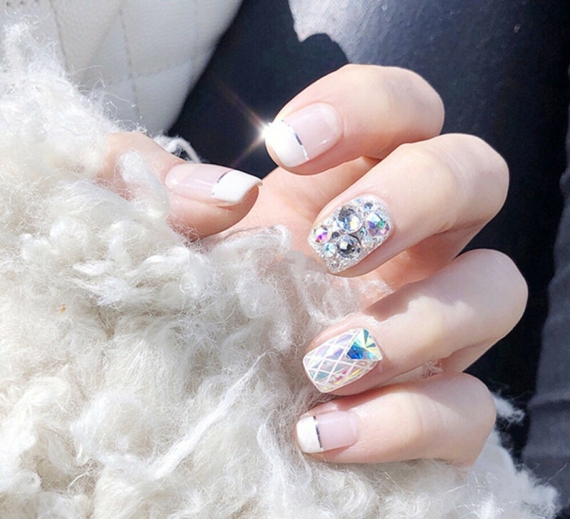 1440pcs Mixed SS4-SS20 Crystal Gold/Silver FlatBack Rhinestones Nail Art Decor