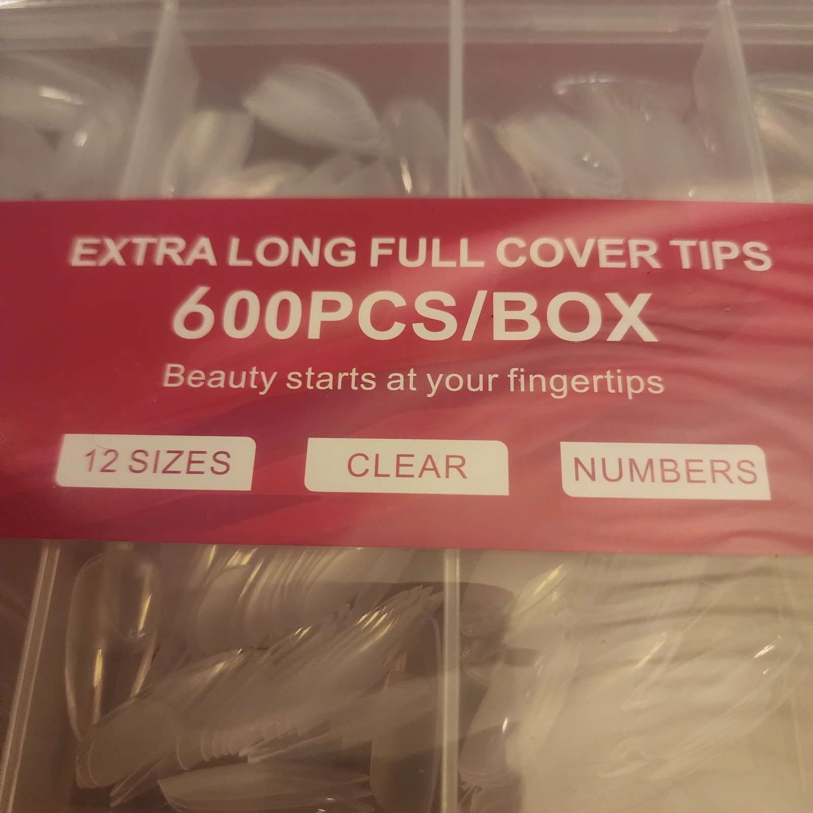 SOFT GEL TIPS – 600 PIECE EXTRA LONG FULL COVER TIPS NEW