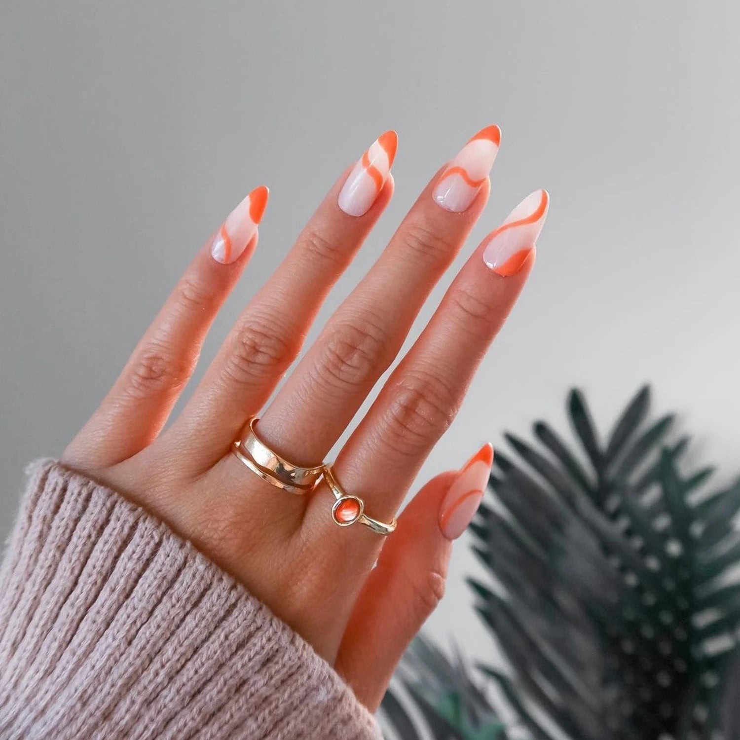 24Pcs/Set Fake Nails Full Cover Tips Press on Nails with Glue