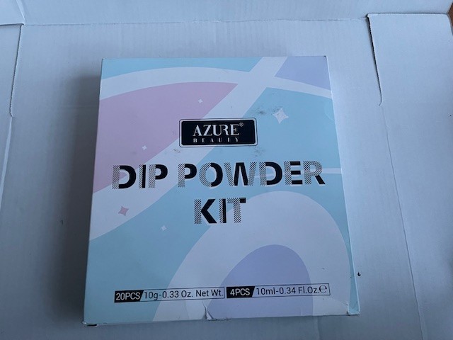Azurebeauty Nail Dip Powder Kit Women’s 0.33 oz Glossy Multicolor Glitter SZ J26