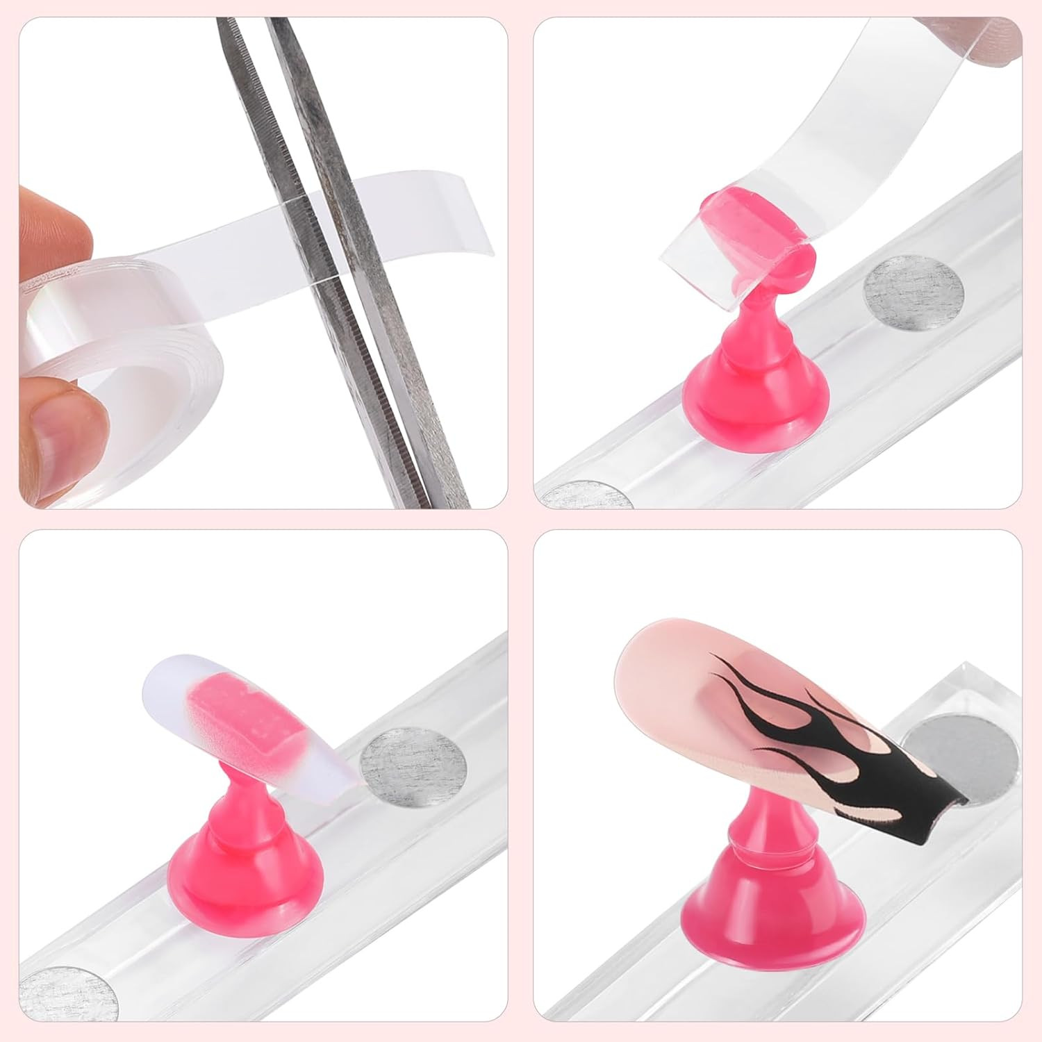 Nail Stand Acrylic Nail Art Display Stand Practice Nail Holder for Painting Nail