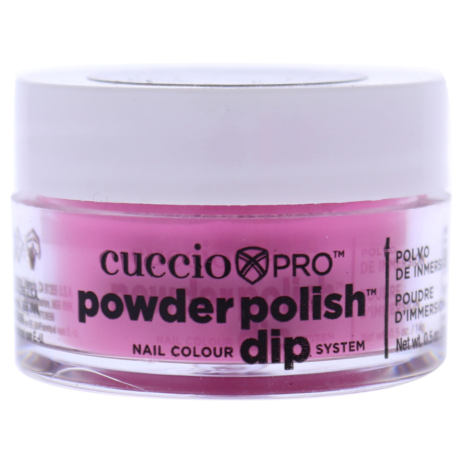 Cuccio Pro Powder Polish Nail Colour Dip System – Bright Pink for Women – 0.5 oz