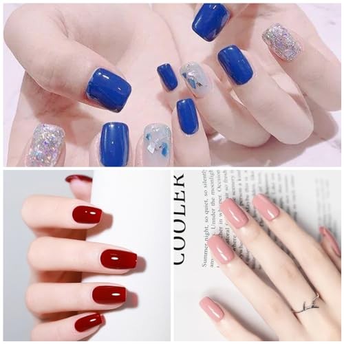 20 Sheets Nail Wraps for Women Solid Color Nail Polish Stickers E Solid Color