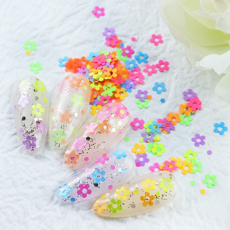 Nail Glitter Sequins Love Star Butterfly Shape Flakes Nail Art 3D DIY Decoration