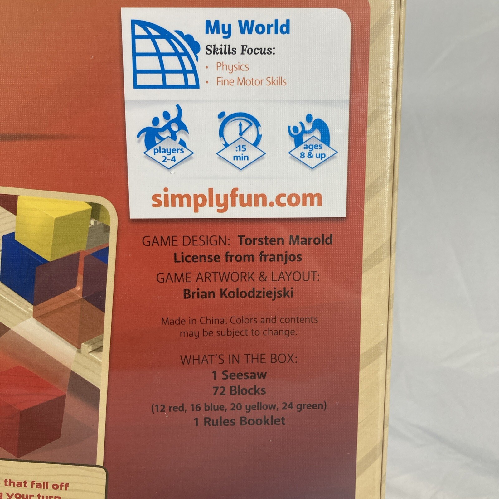 SimplyFun Kilter The Educational Game of Levers & Motion Family Game Dexterity