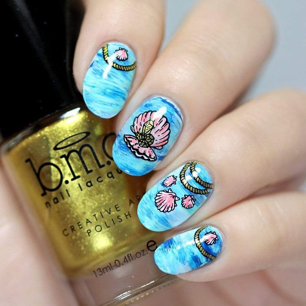 Maniology nail stamping plate BMXL-223 GLITTERFINGERS