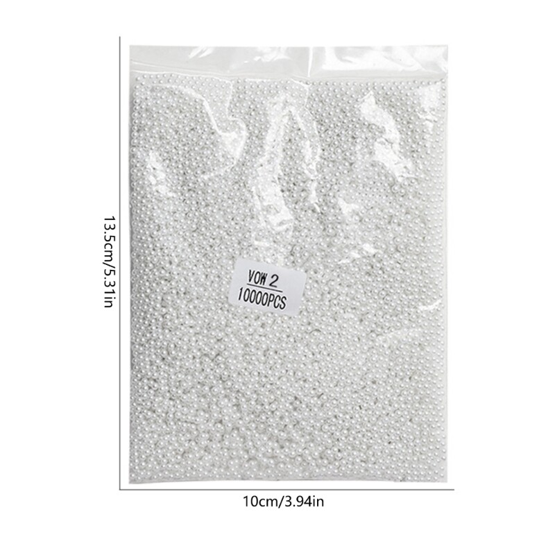 10000 Nails Art Beads,Flat Back Half Round Pearls,Nails Art Accessories