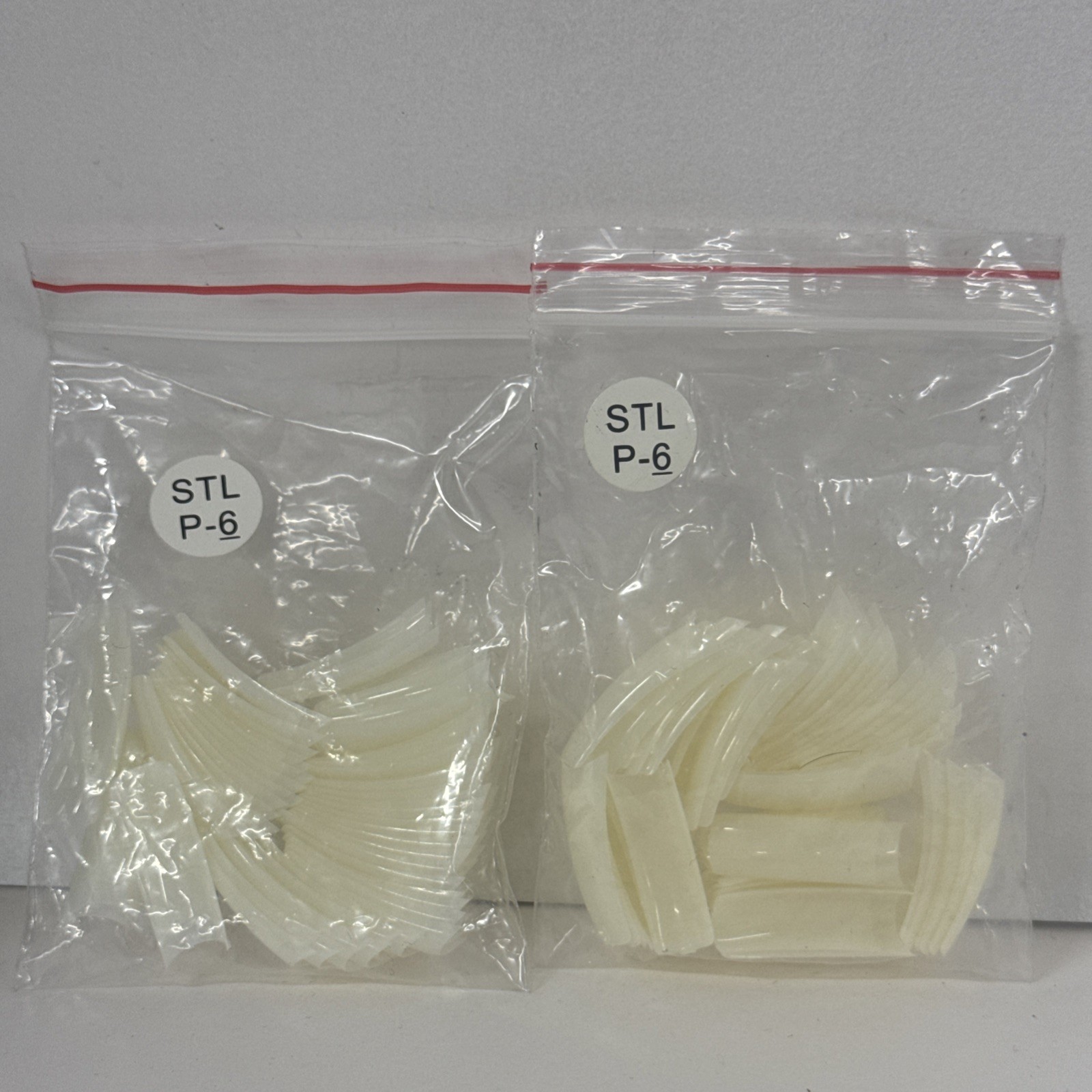 2 Pack -50pc Clear Nail Tips-STL P-6