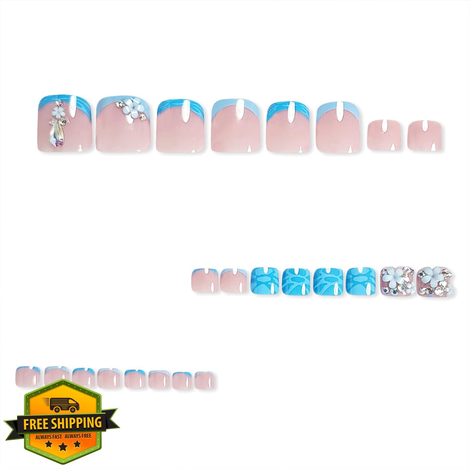 Spebozy Summer Toenails-14 Toe Nails