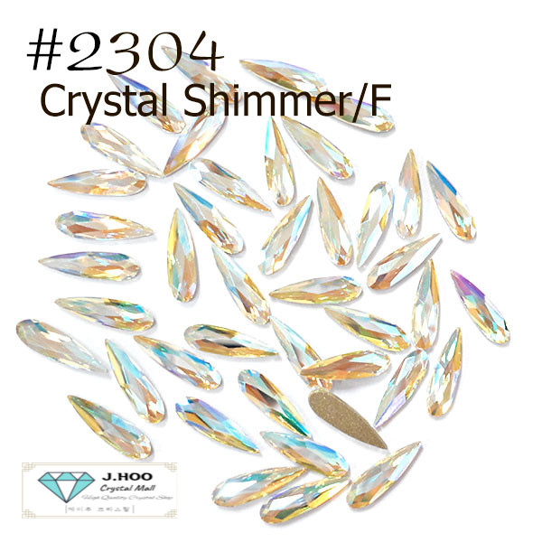 Swarovski 2304 Raindrop Flat Back 10*2.8mm(8pcs)