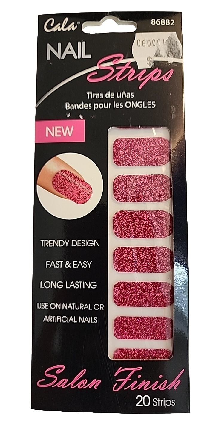 Lot Of 4 Cala Nail Strips. Oblong, Single Use. #86856, #86882, #86849 & 86860
