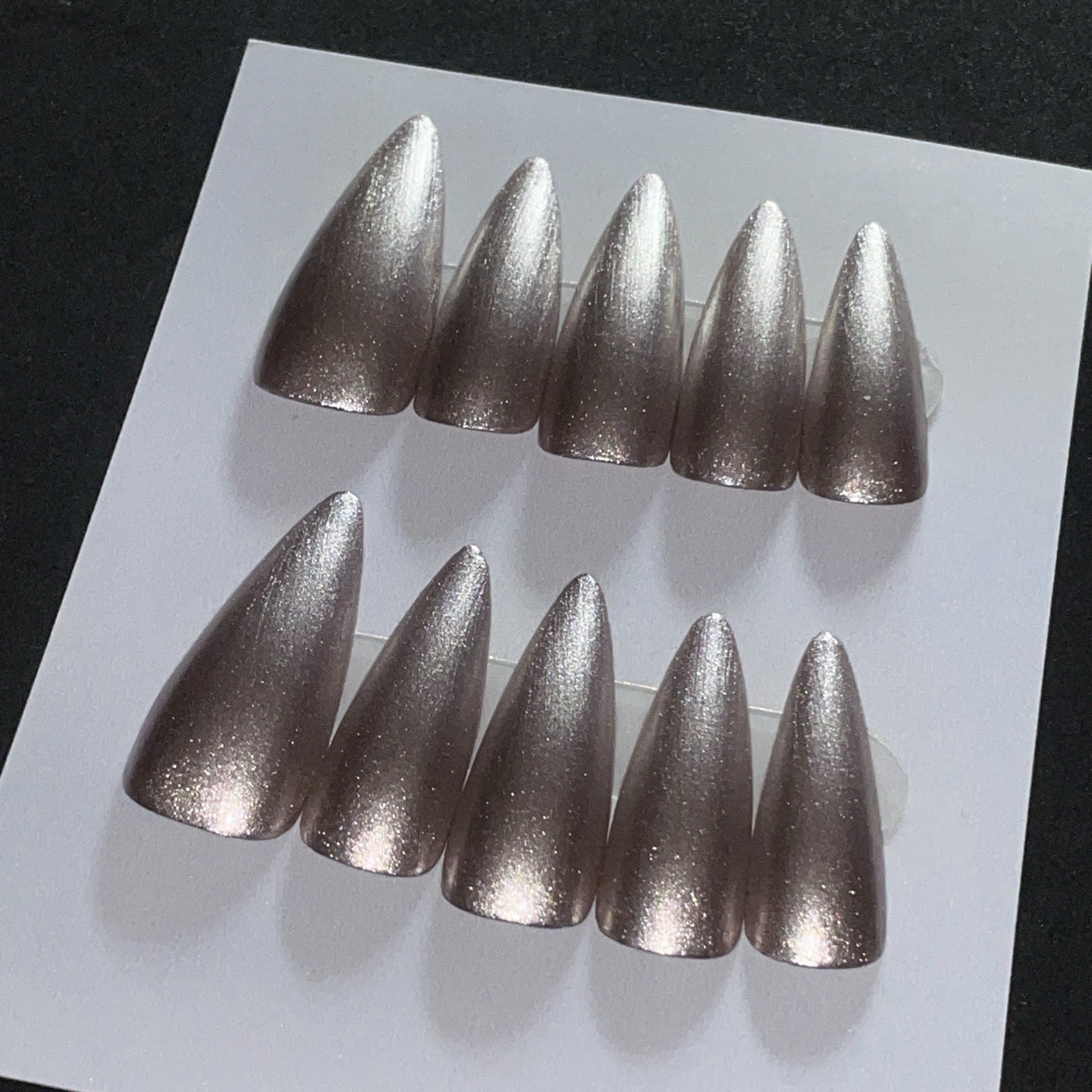 10 Handmade Press-on Nails ~ Number 65 ~ Size Large ~