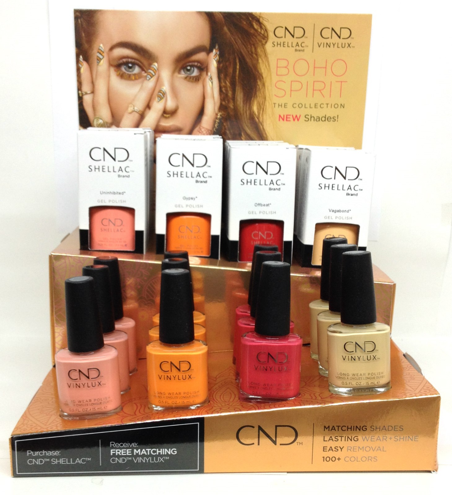 CND Gel Polish .25oz- Pick any Color From BOHO SPIRIT 2018 Collection Shellac