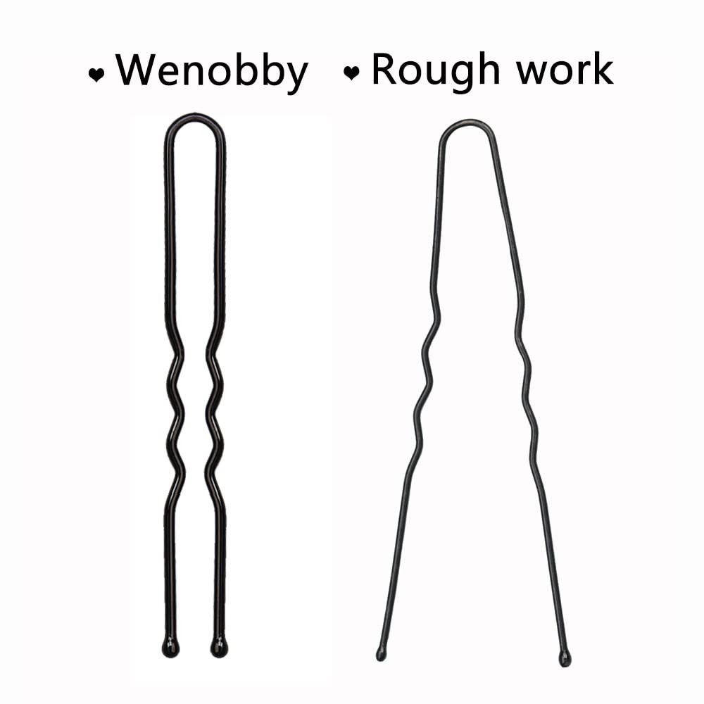 U Shaped Hair Pins for Buns, 100 PCS 2.8″ 100 Count (Pack of 1), Black