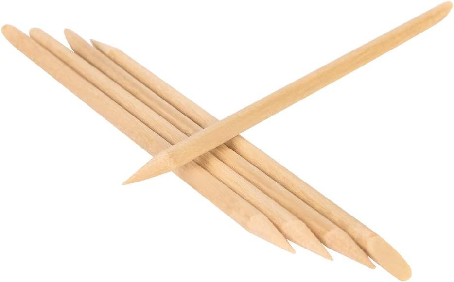 Oran Stis for Nails 4.5 Inch – Wooden Cuticle Pusher & Remover Set –
