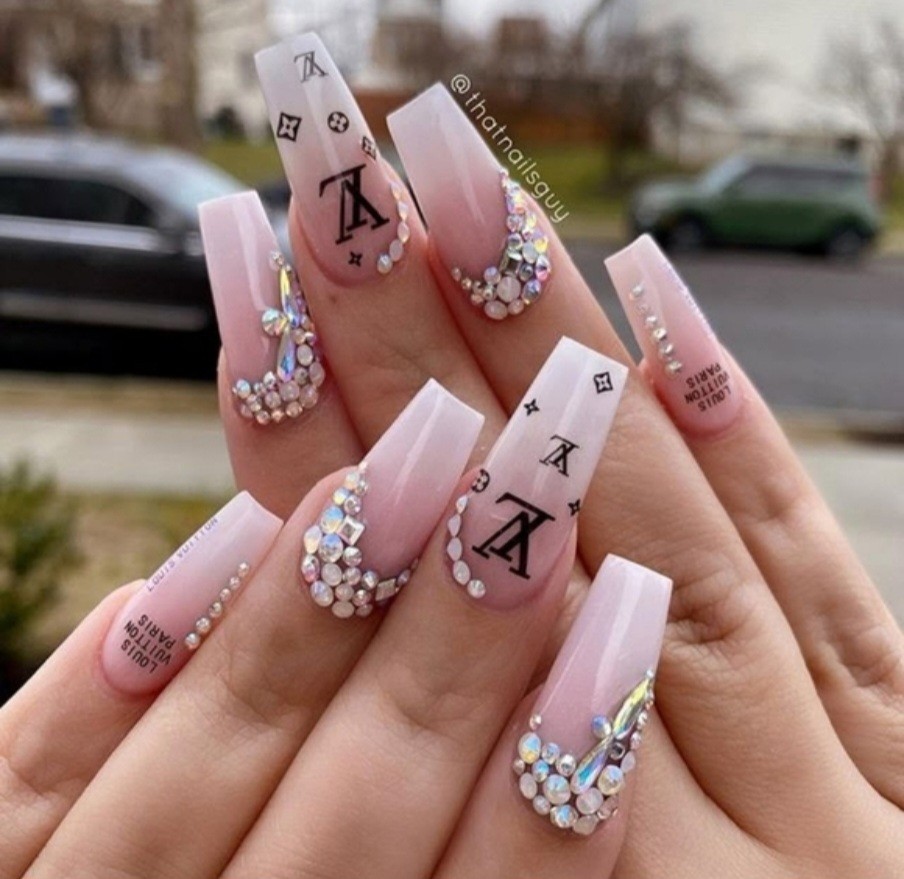 NWT NAIL ART DESIGN SELF-SEAL STICKERS LARGE SOLID BLACK ICONS N°27!
