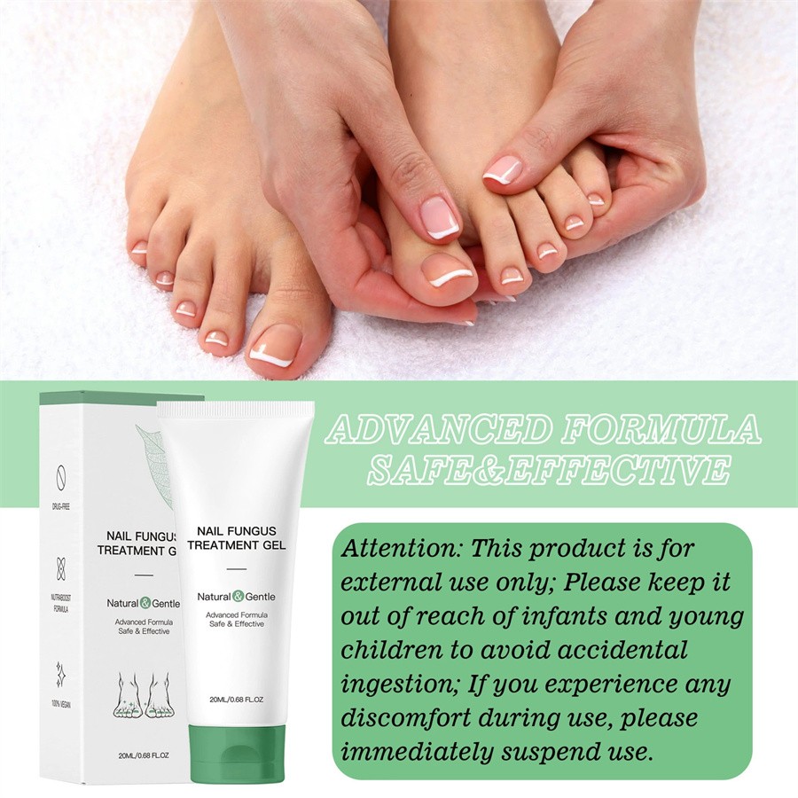 Nutraboost Nail Fungus Treatment Gel, Natural Nail Repair Strengthening Gel
