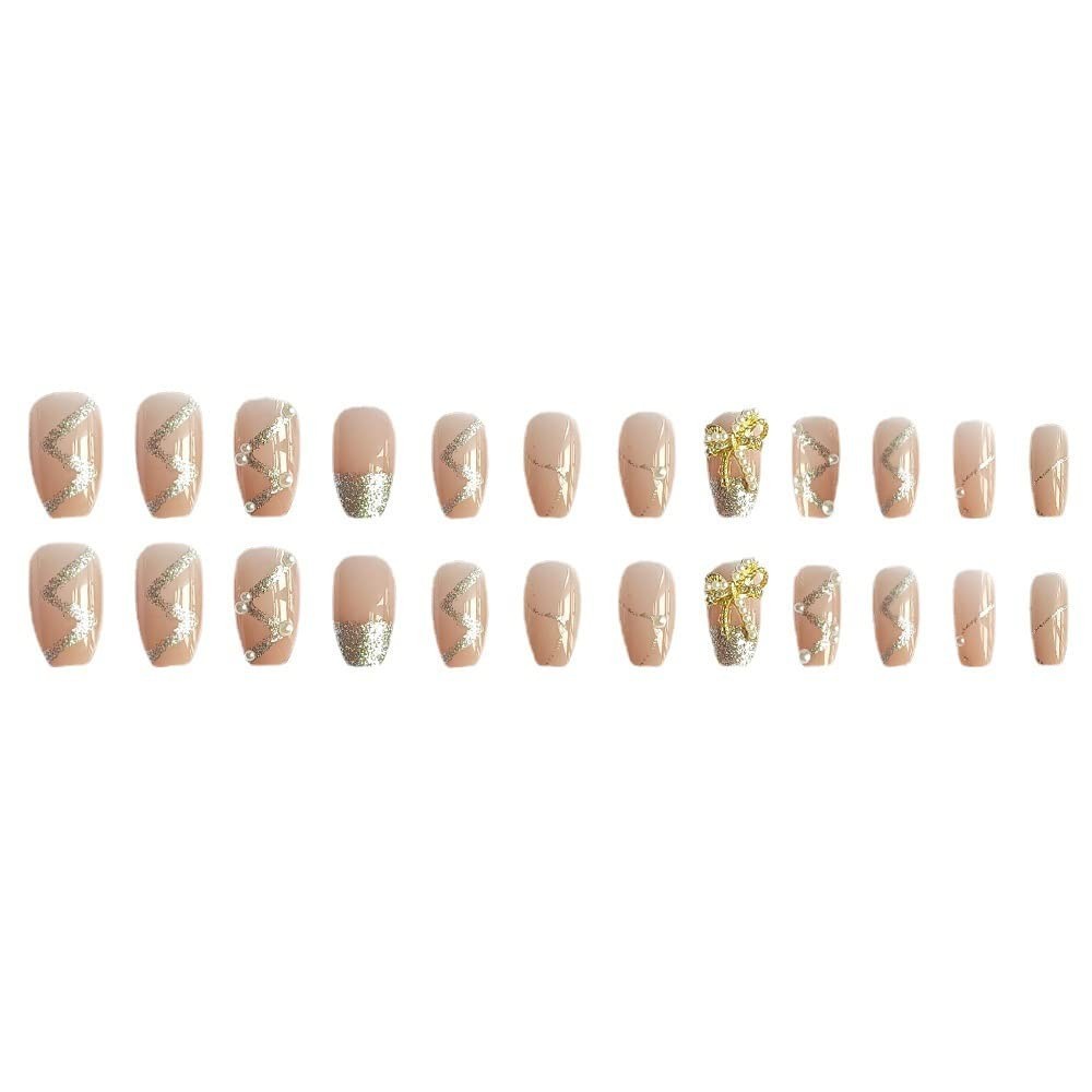 Secret Lives Acrylic Press on Nails Reusable Artificial Designer 24 Fake Nails