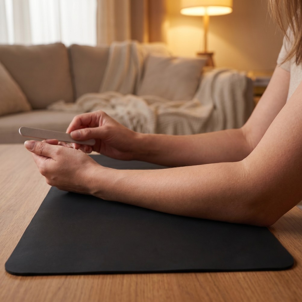 Nail Table Mat: Waterproof and Stain-Resistant Rubber Manicure Pad – Washable