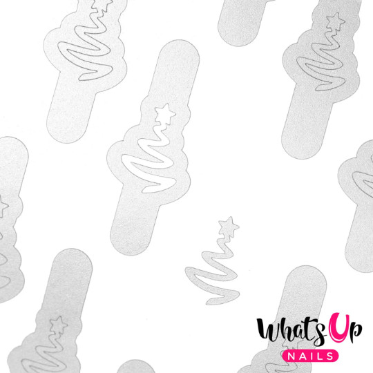 Ribbon Tree Stencils for Nails, Christmas Nail Stickers, Nail Art, Nail Vinyls