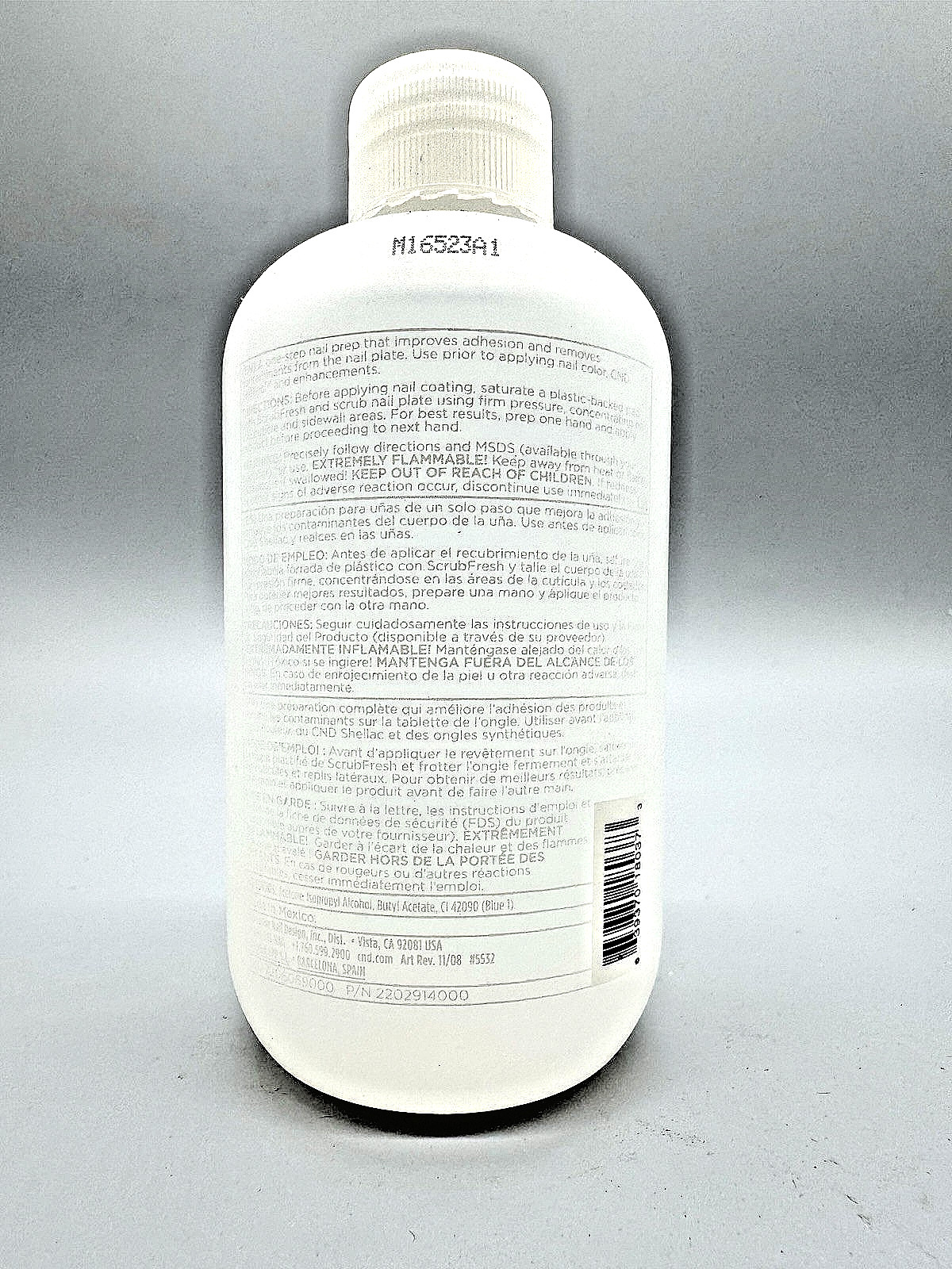 CND Essentials ScrubFresh Nail Surface Cleanser Long-Lasting – 8 oz NWOB