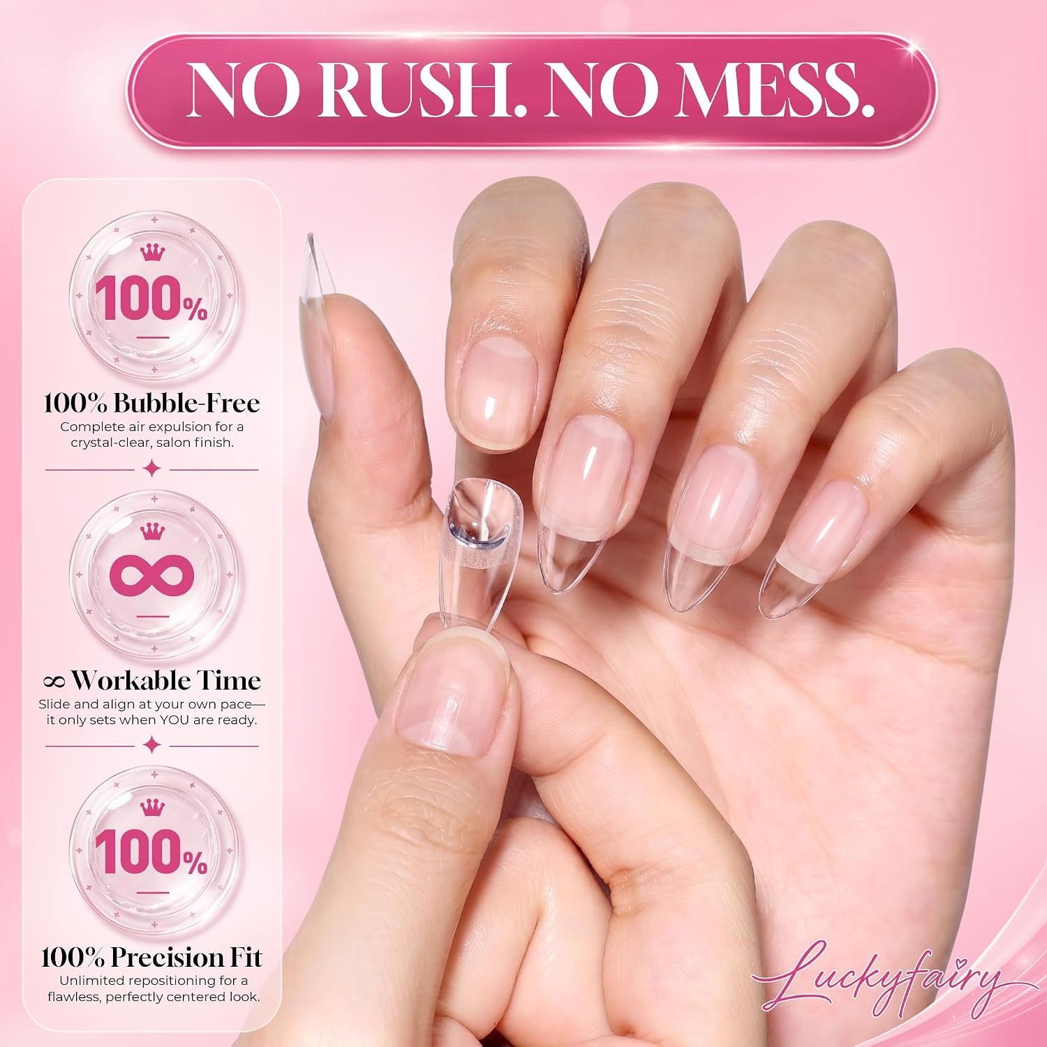 40ML Gel Nail Glue for Nail Tips Solid Nail Glue Gel | Cured Needed, Soft Gel Gl
