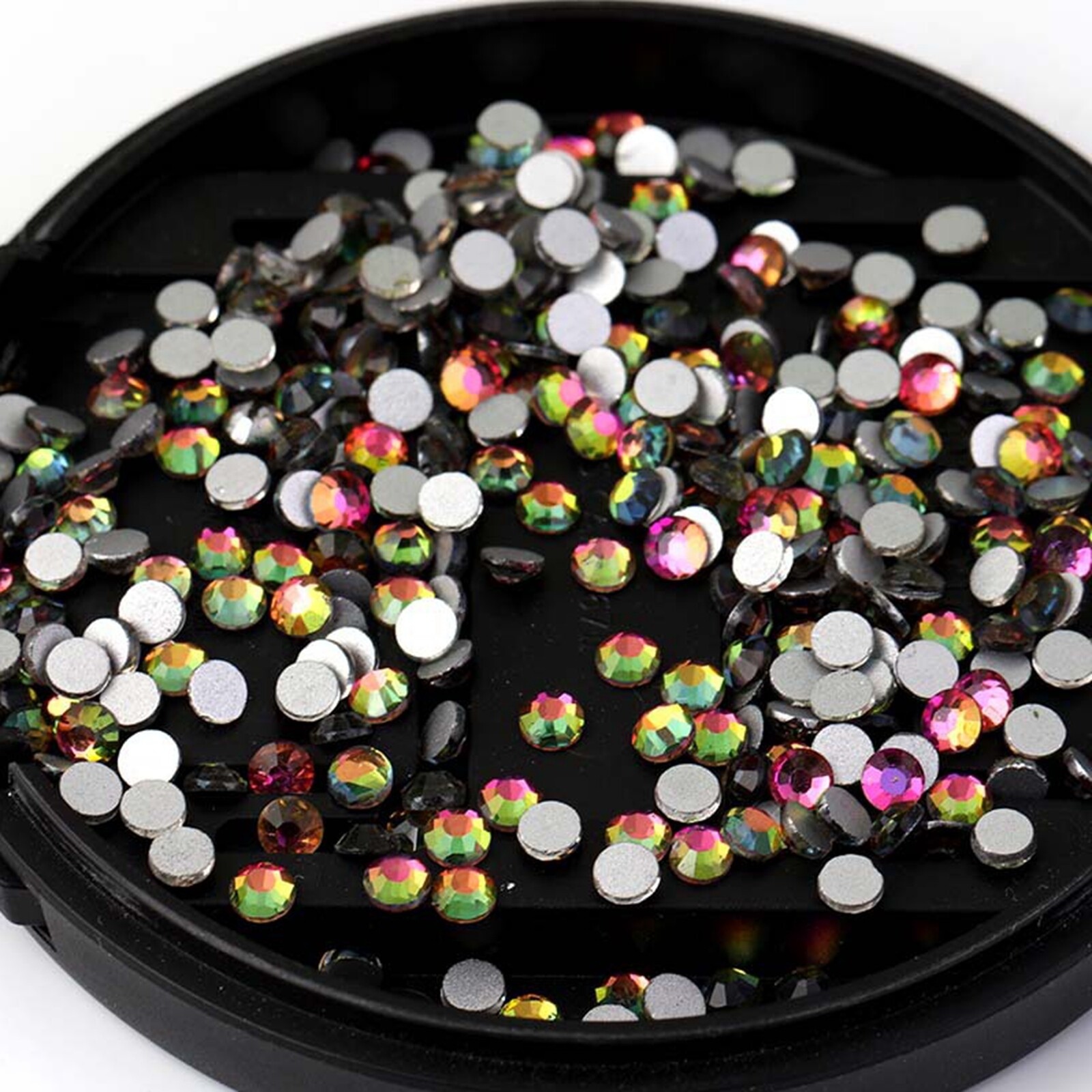1440 Pcs Flatback Crystal Glass Rhinestone Gems SS20 Nail Art Tips