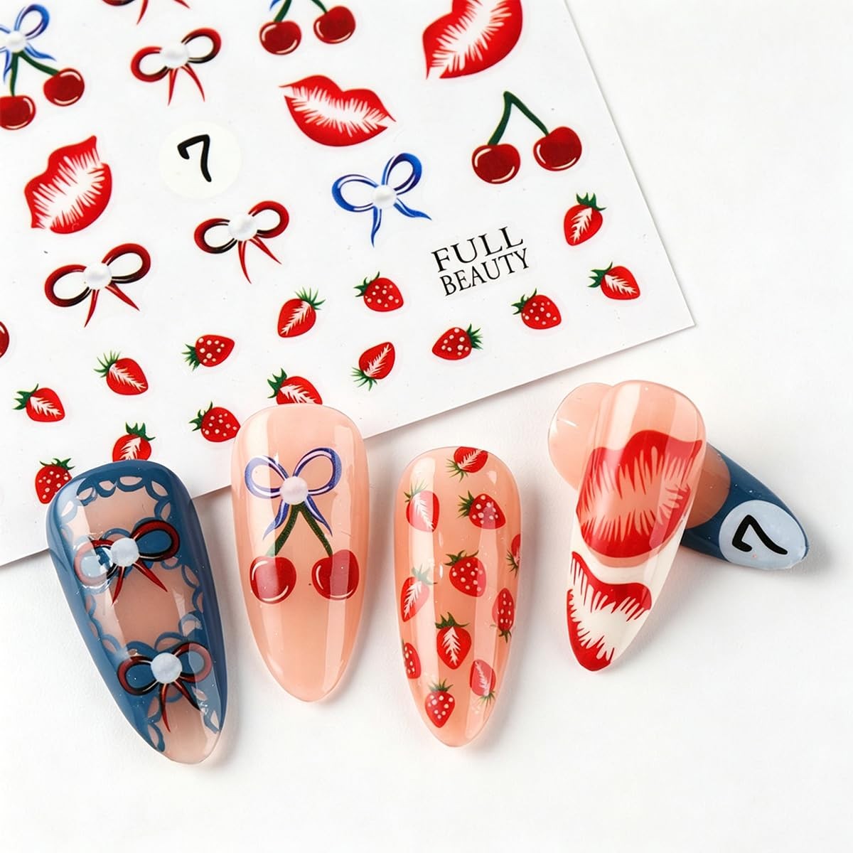 Strawberry Nail Art Stickers Style-style4