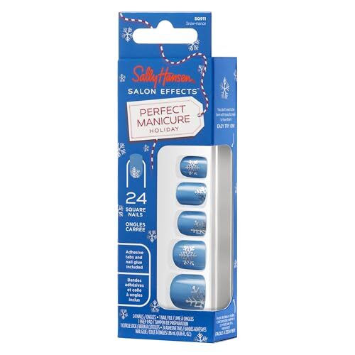Sally Hansen Salon Effects® Perfect Manicure, Snow-mance, Press On Nails