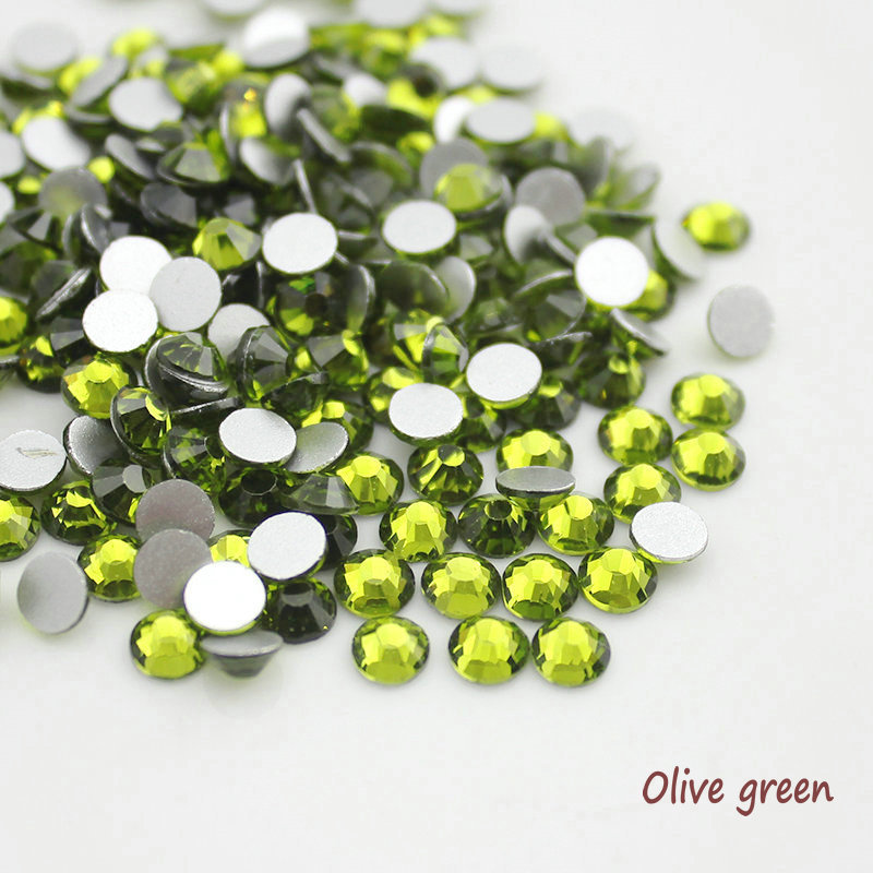 1440pcs Glitter Nail Art Rhinestones Flatback Crystals Gems 3D Nails Decoration