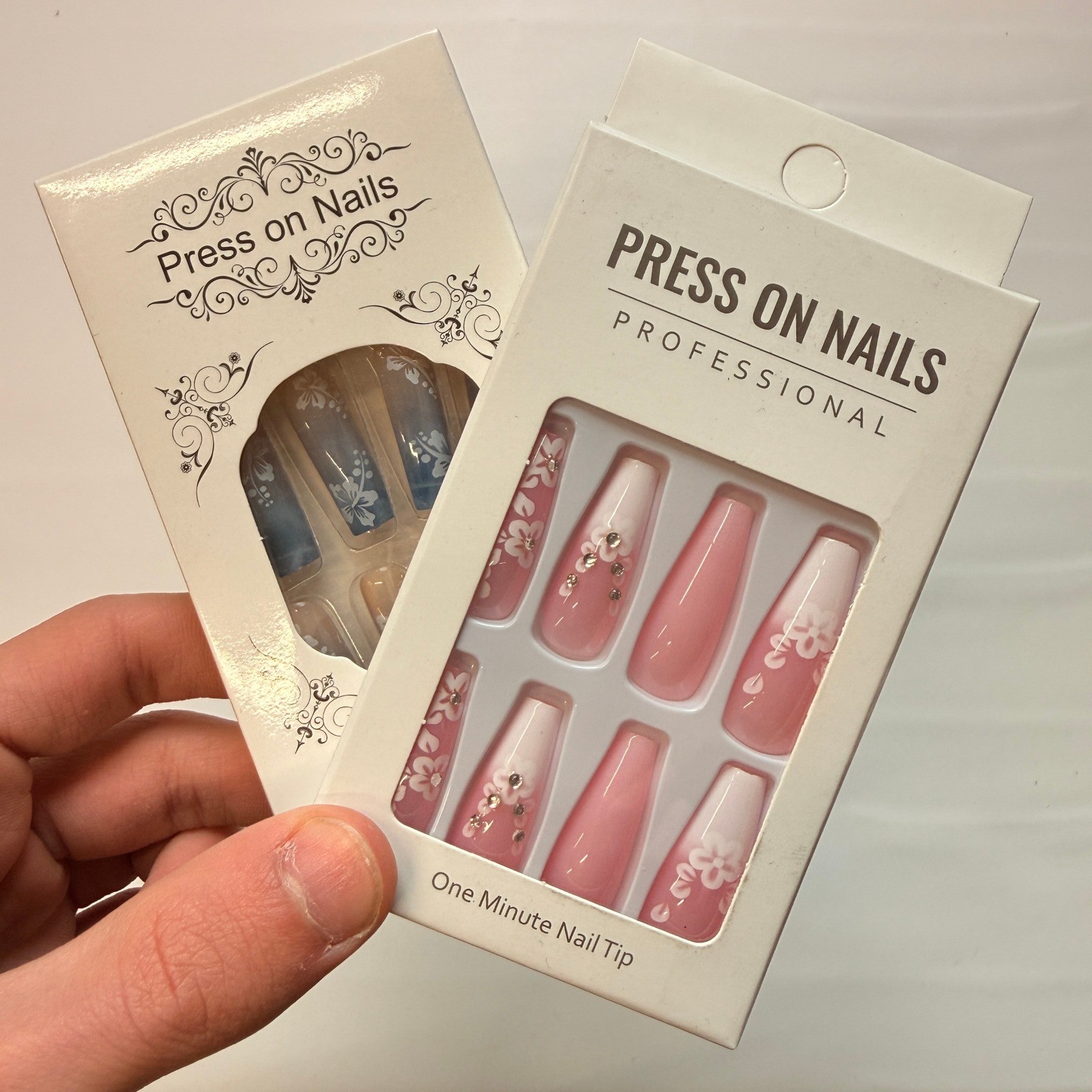 Lot of 10 Pack of 24 New False Press On Nails Assorted Designs and Colors №N6