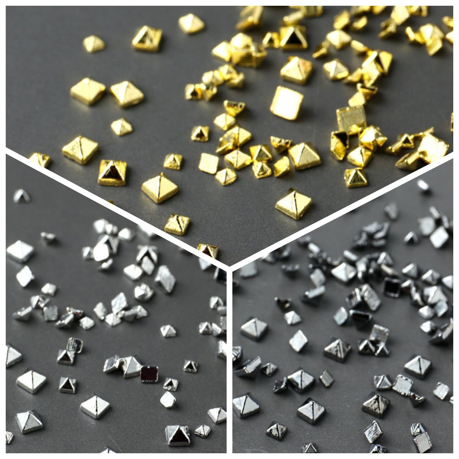 2 Boxes Metal Punk Nail Art Studs, Metalic Spike Studs Nail Art Charms, Alloy…