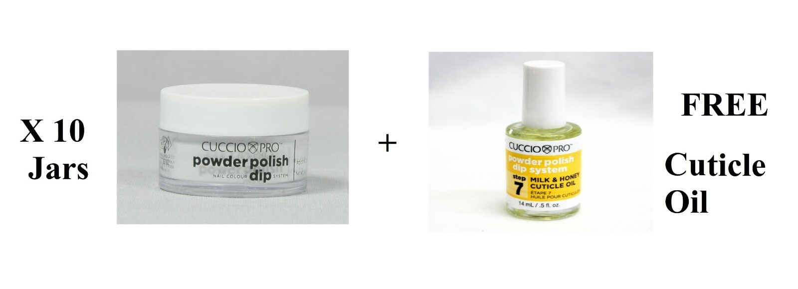 10 CUCCIO PRO Dipping Dip Powder Polish Silver w/silver mica 0.5oz +FREE GIFT!