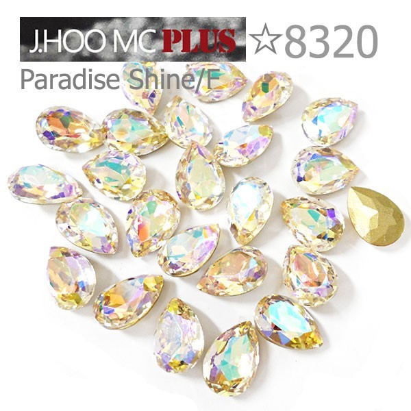 J.HOO Crystal 8320 Pear Flat Back Fancy Rhinestones 14×10mm Nail Art (6pcs)