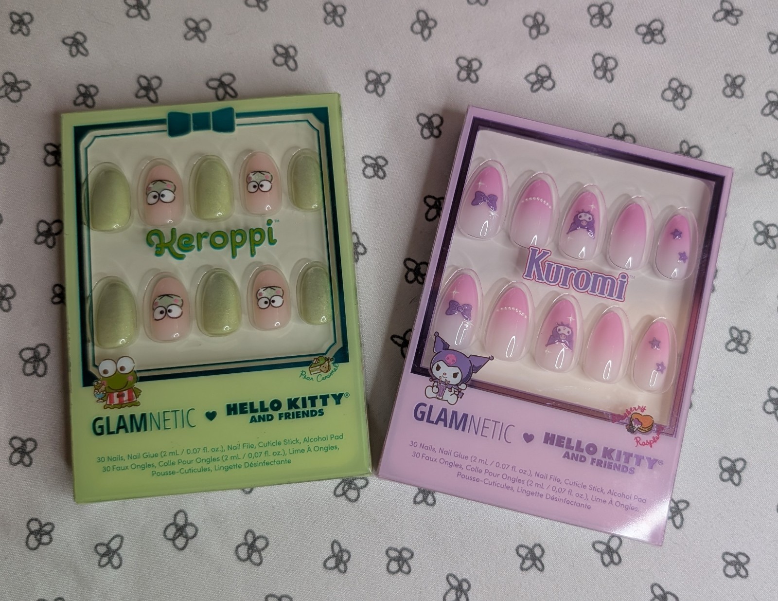 Glamnetic Press On Nails Kuromi And Keroppi Hello Kitty And Friends NIB GWP