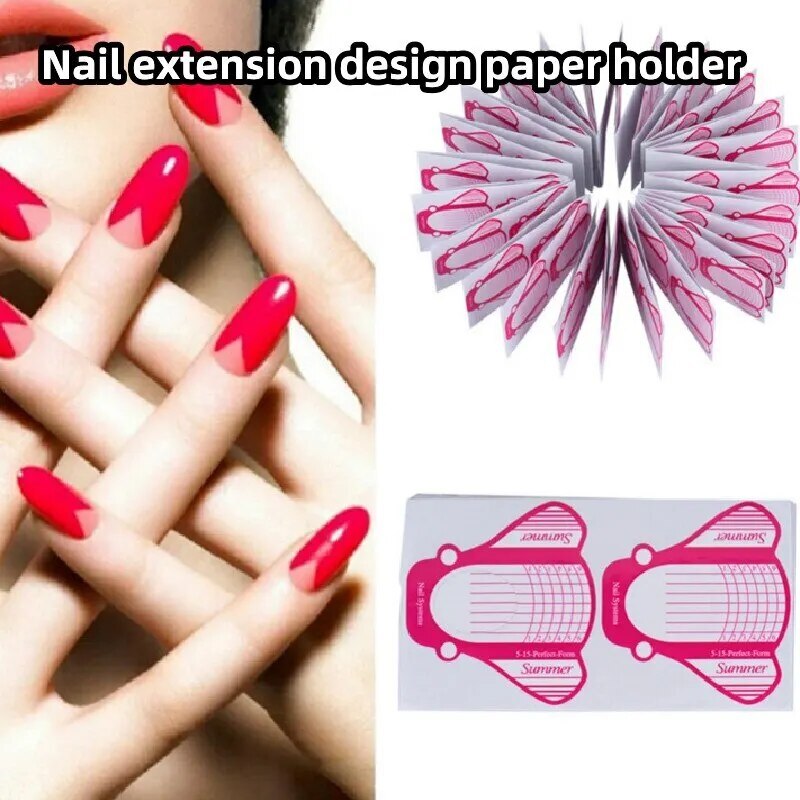 100/50/20/10pcs Nail Extension Forms Acryl Tips Gel Polish DIY Sticker(AU STOCK)