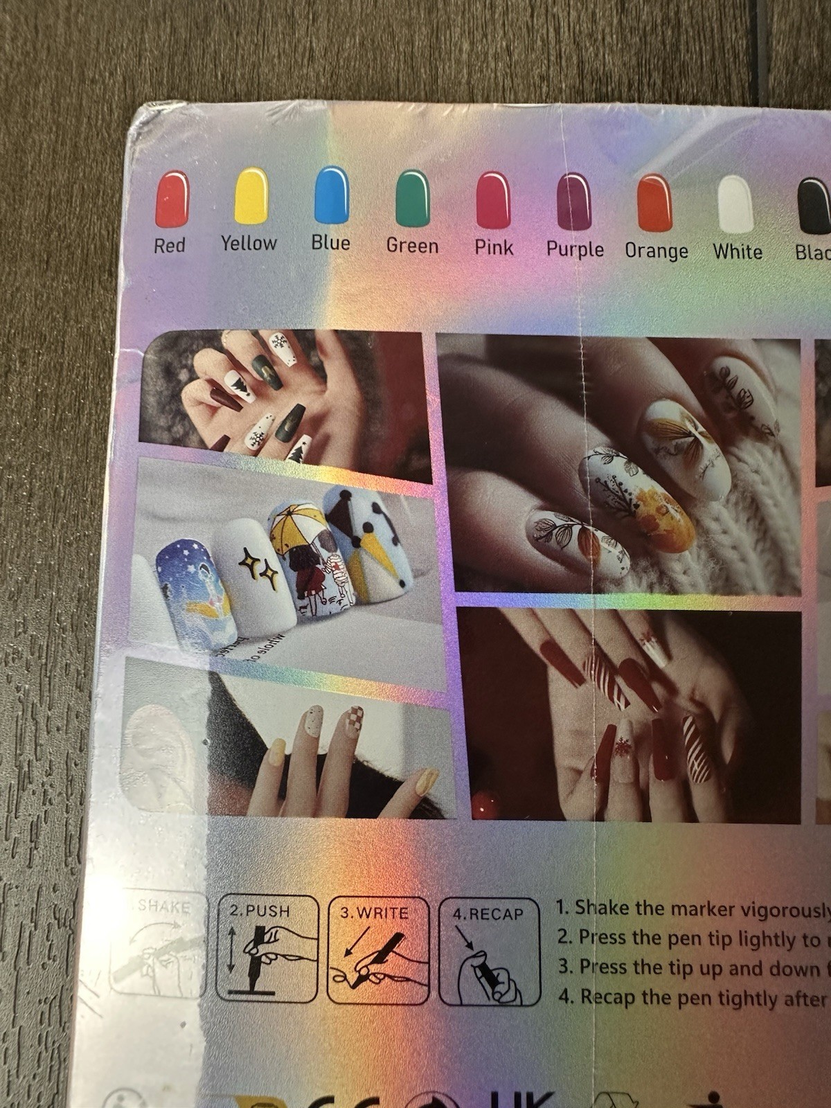Finger Nail Art Pen Marker Set – 12 Colors Nails Art Marker Draw Paint Style