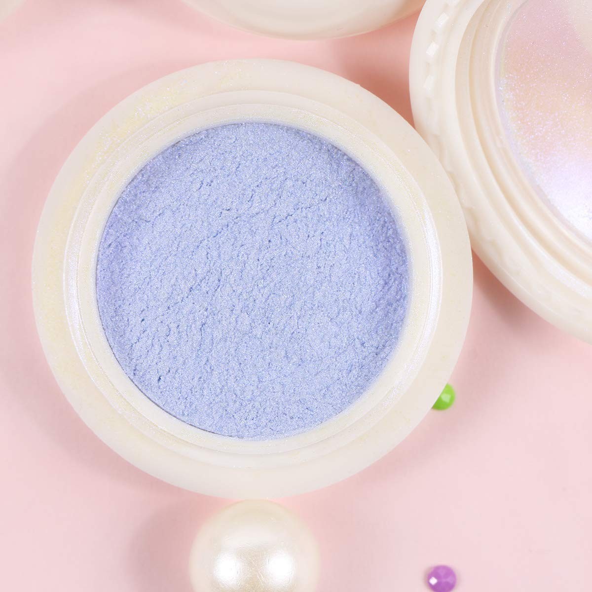High-Quality Aurora Nail Powder with 6 Sponge Brushes for Easy Application