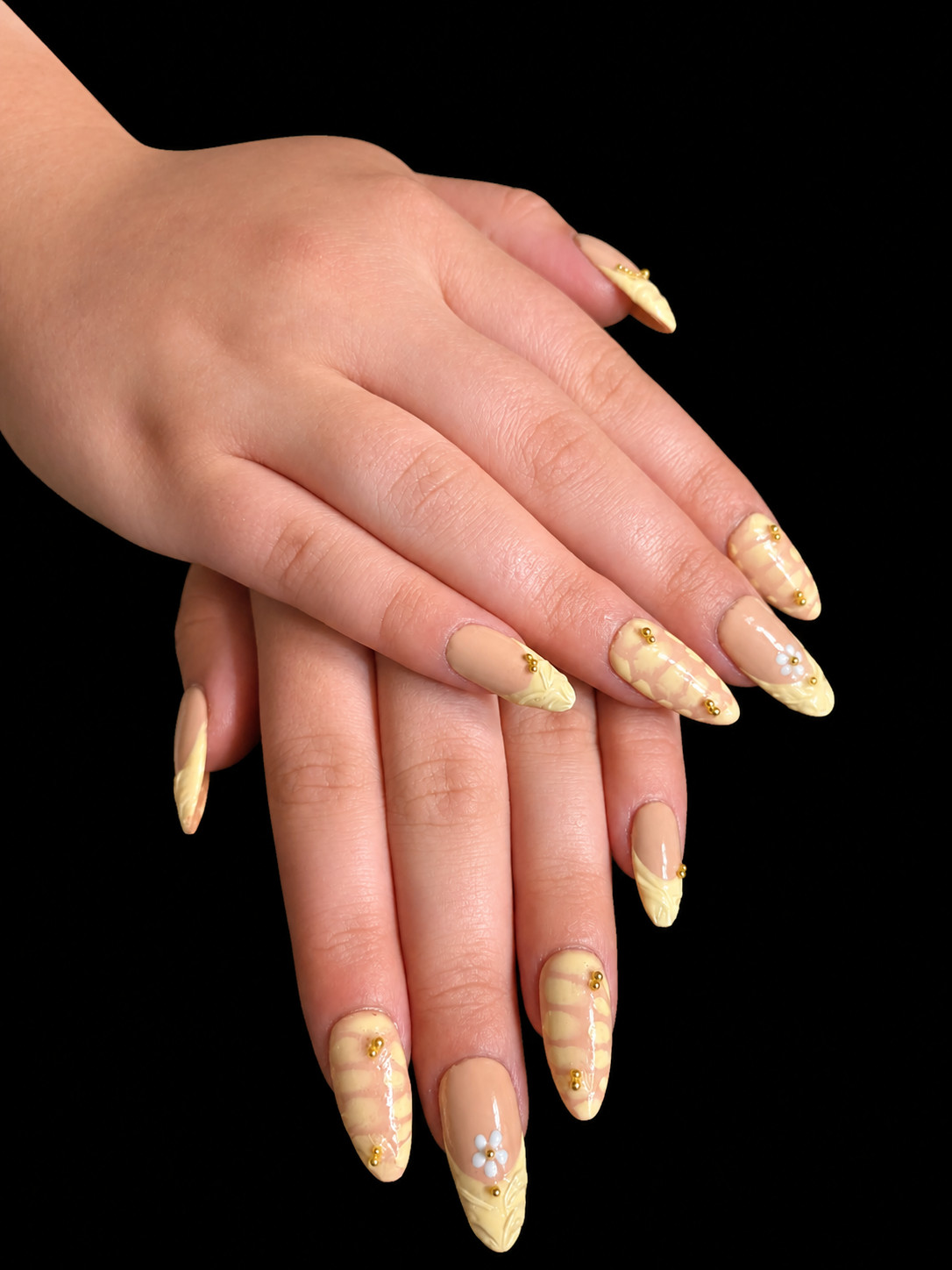 handmade press on nails medium almond
