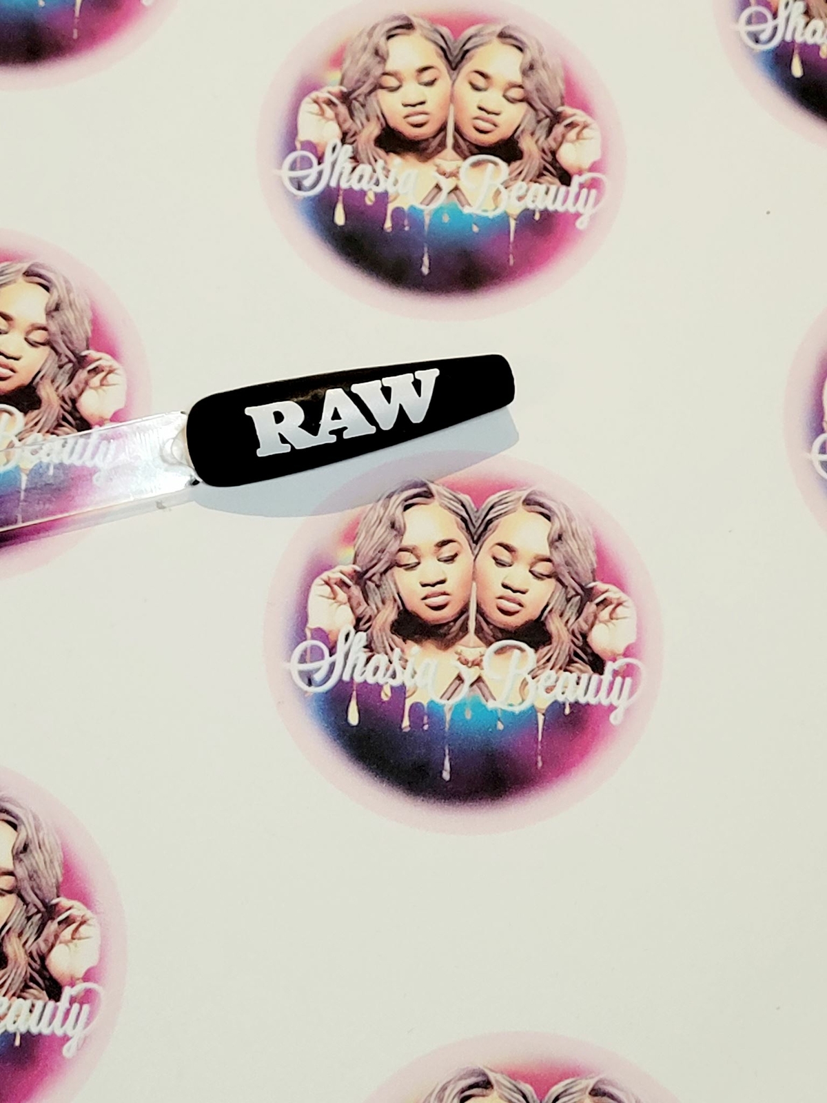 Raw Wraps Logo Nail Sticker