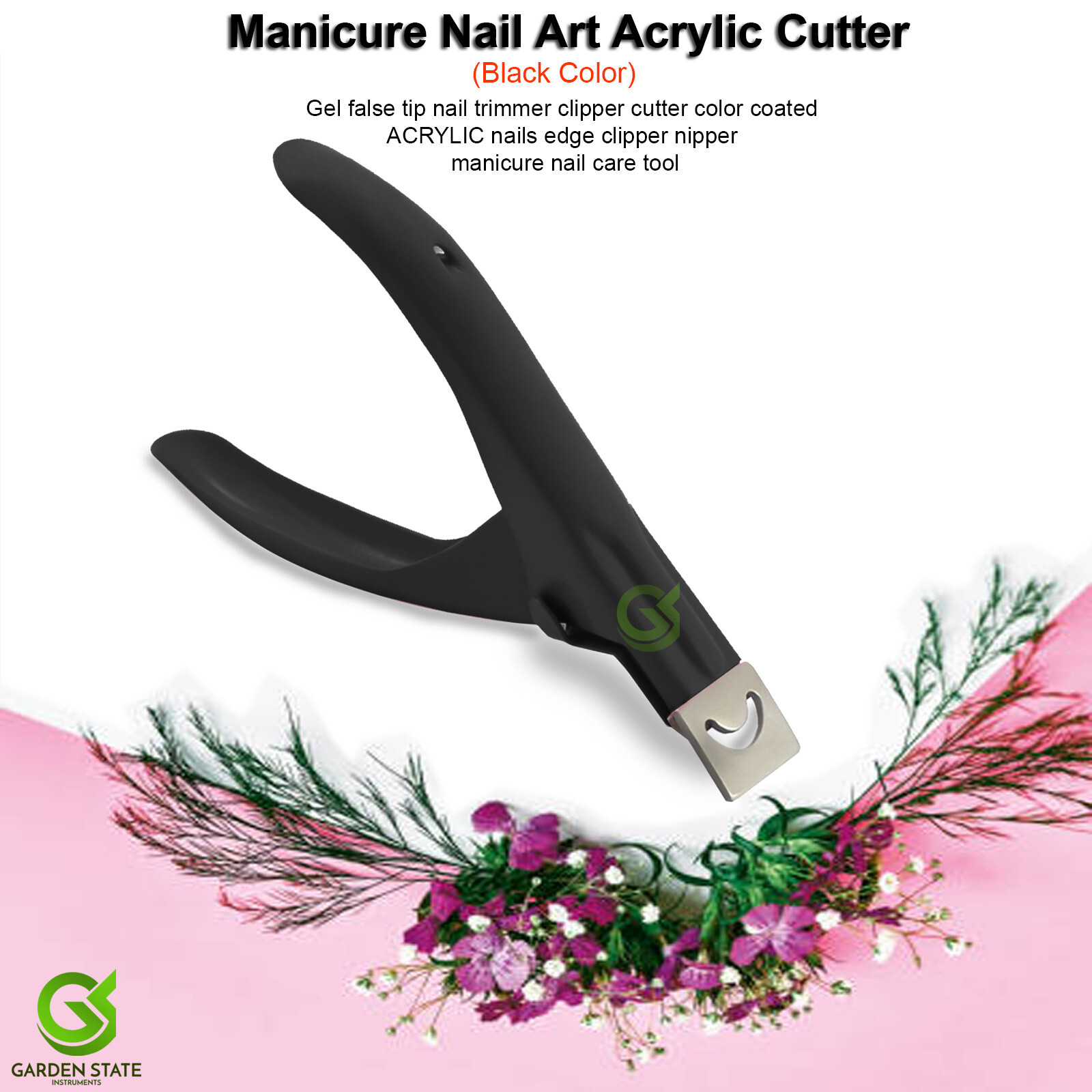 Manicure Acrylic Tip Cutter False Nail Clipper Nail Art Scissors